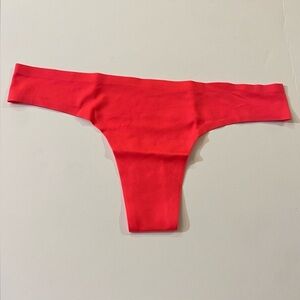 New In Bag We Are HAH x Free People Low Down Thong In HAHT Lava Pink‎ Size XS
